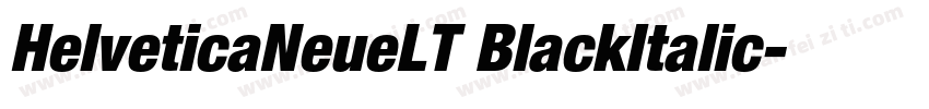 HelveticaNeueLT BlackItalic字体转换